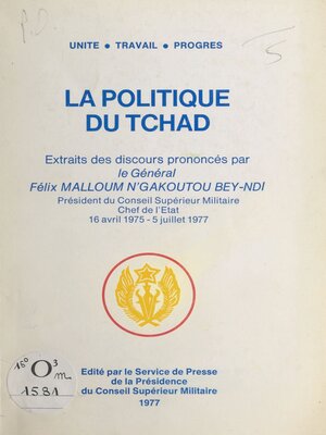 cover image of La politique du Tchad